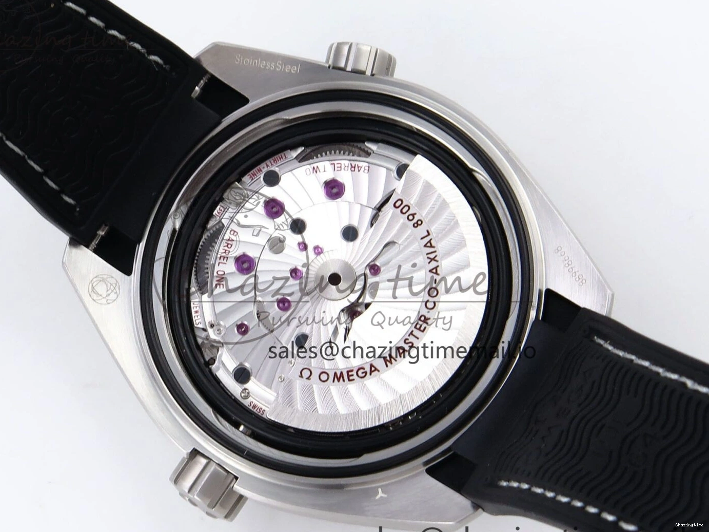 0522 AllSeason Planet Ocean 43.5mm SS VSF 1:1 Best Edition Gray Bezel Gray Dial on Black Rubber Strap A8900 Super Clone 7712